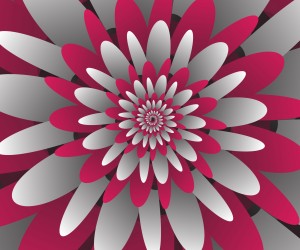 Paper cut Flower Spiral